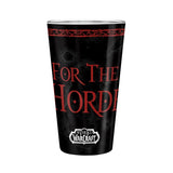 World of Warcraft Trinkglas Horde Spruch