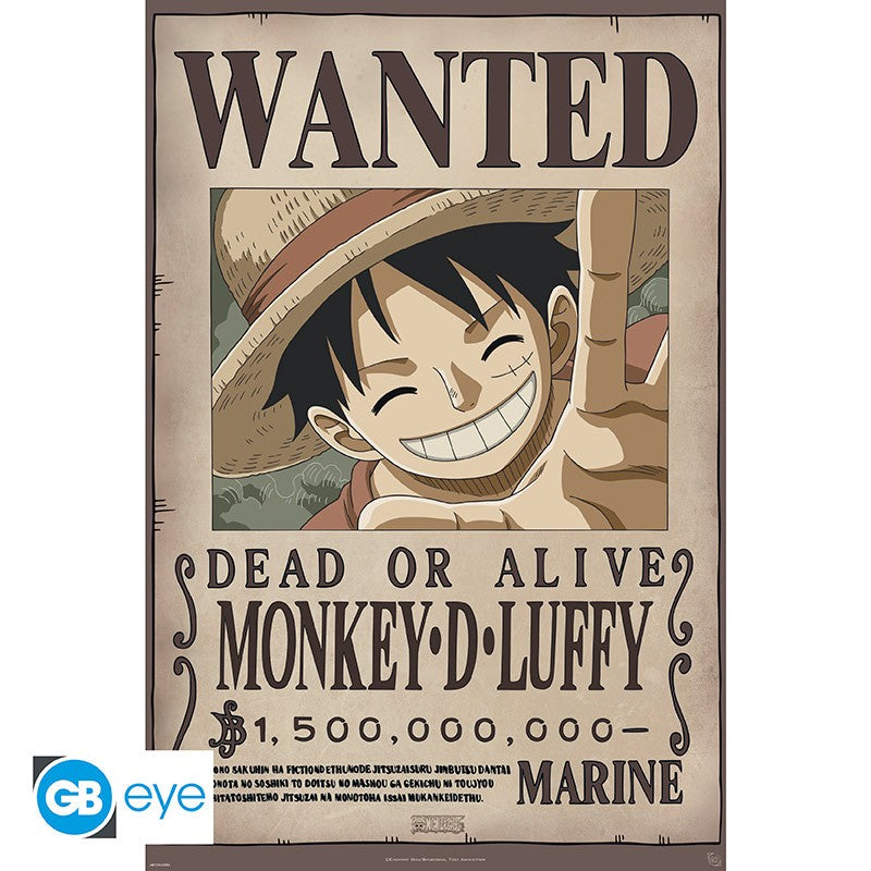 One Piece Poster Wanted Ruffy