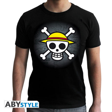 One Piece T-Shirt Skull mit Karte 