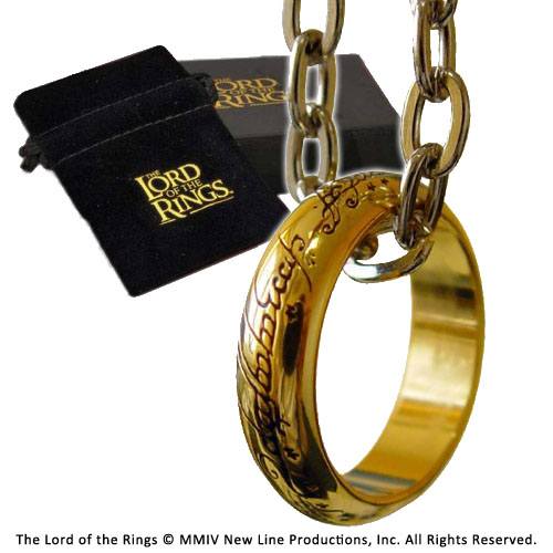 Herr der Ringe Schmuck Der Eine Ring vergoldet