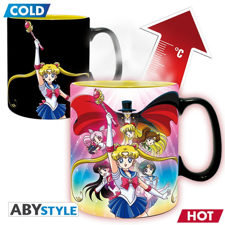 Sailor Moon Tasse mit Thermoeffekt Gruppe