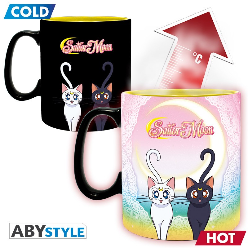 Sailor Moon Tasse mit Thermoeffekt Gruppe