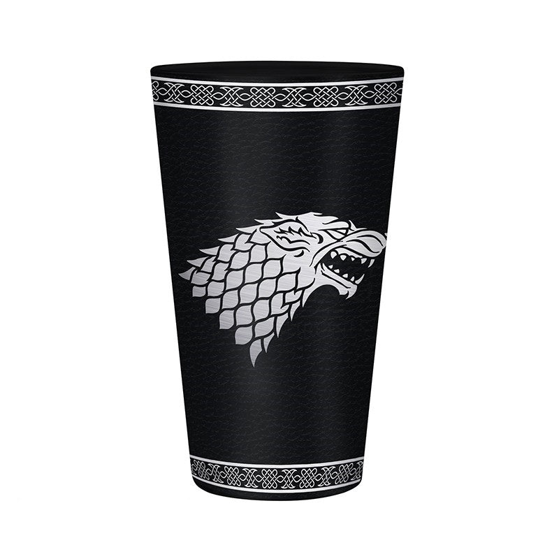 Game of Thrones Trinkglas Stark Wolf