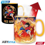 One Piece Tasse mit Thermoeffekt Luffy & Sabo 460ml
