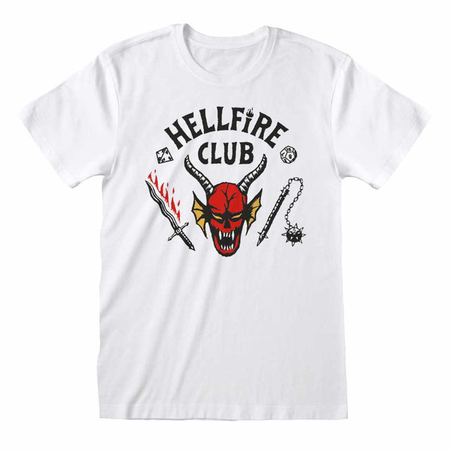 Stranger Things Shirt Hellfire Club Weiß