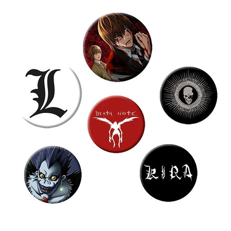 Death Note Anstecker (6x)