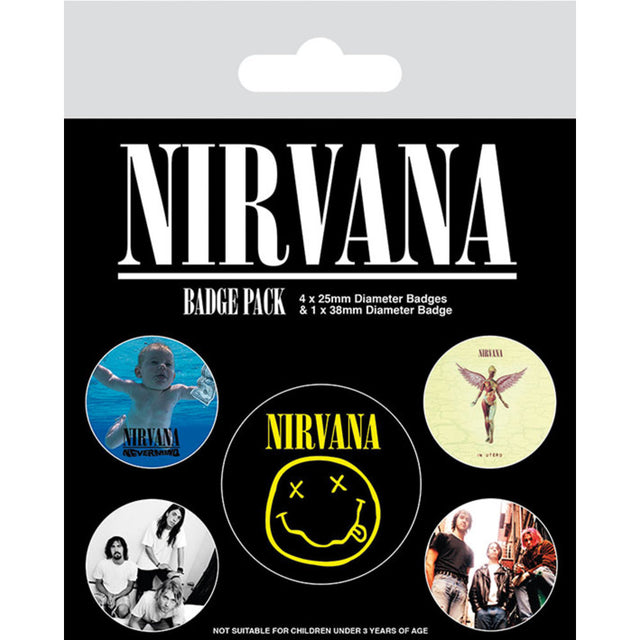 Nirvana Anstecker 5x