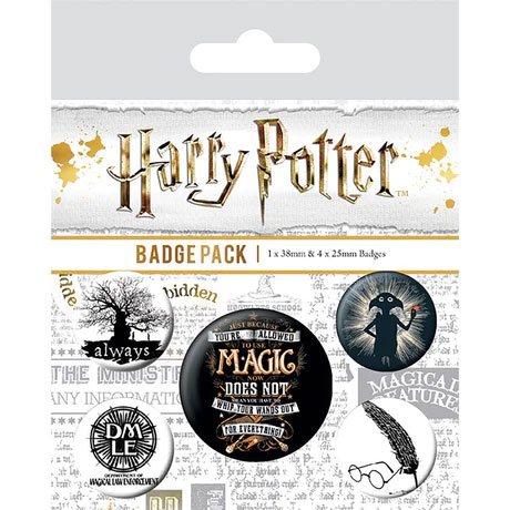 Harry Potter Anstecker 5x