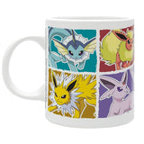 Pokemon Tasse Evoli Entwicklungen Rückseite