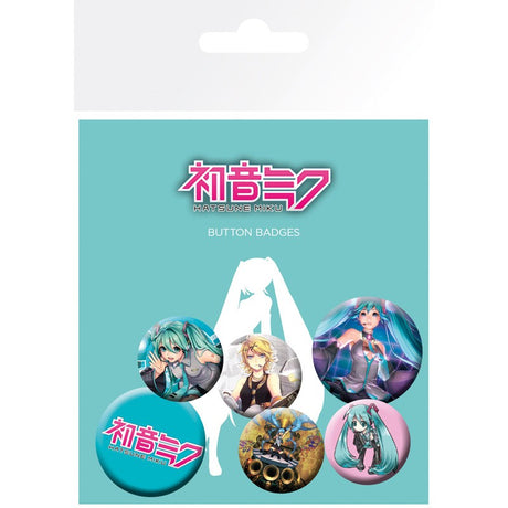 Hatsune Miku Anstecker (6x)