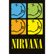 Nirvana Poster Smiley Squares