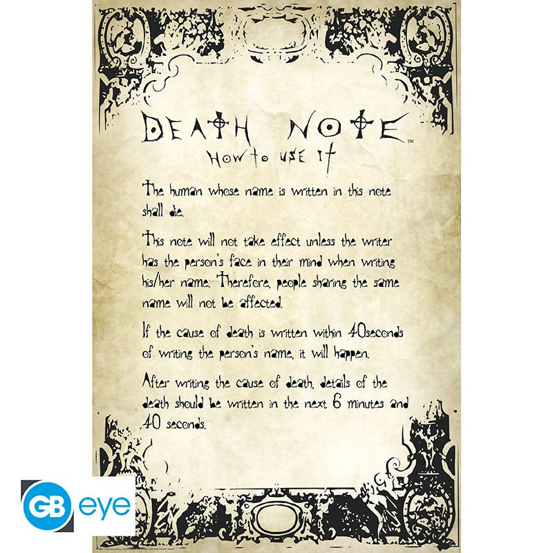 Death Note Poster Regeln