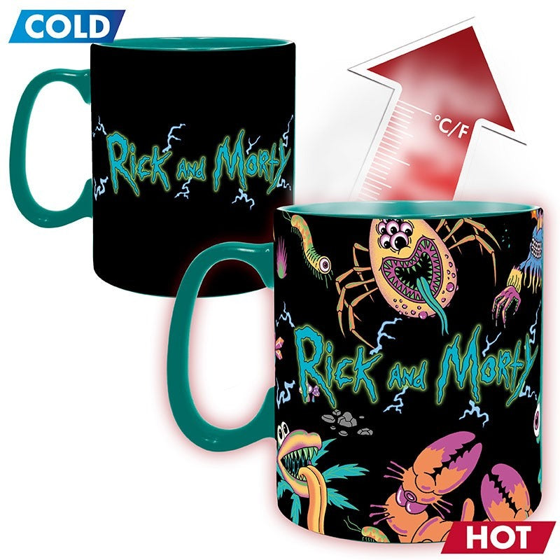 Rick and Morty Tasse mit Thermoeffekt Spaceship Logo