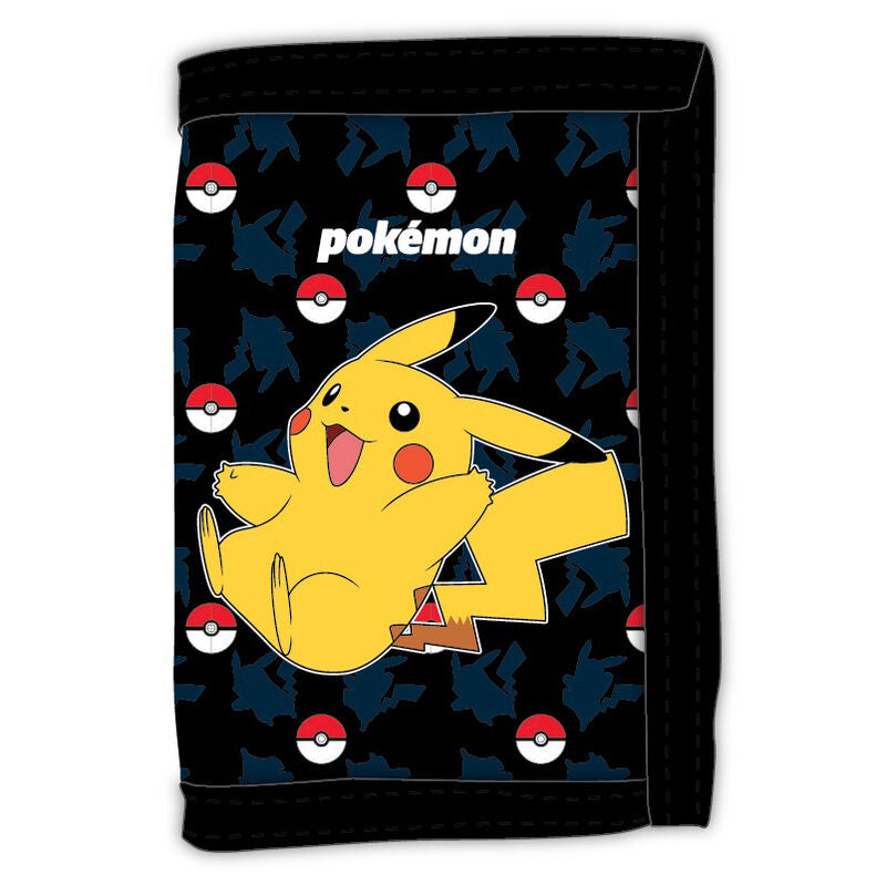 Pokemon Kinder Geldbörse Pikachu mit Klettverschluss