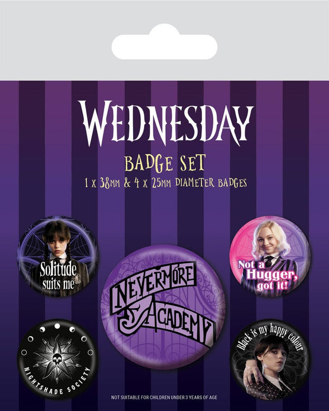 Wednesday Buttons Nevermore