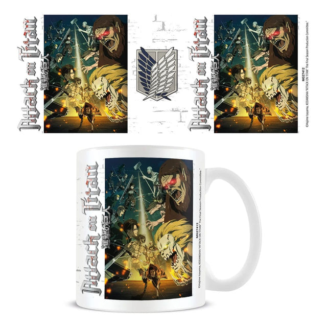 Attack on Titan Tasse Squad vs Titans