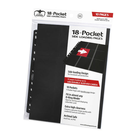 Ultimate Guard 18-Pocket Pages schwarz