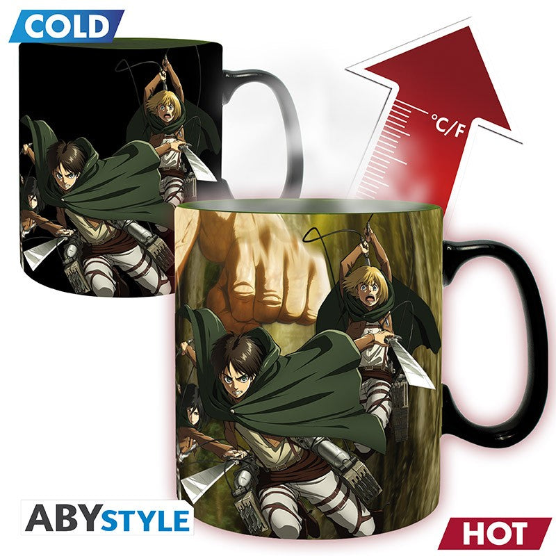 Attack on Titan Tasse mit Thermoeffekt Titan Eren 460ml