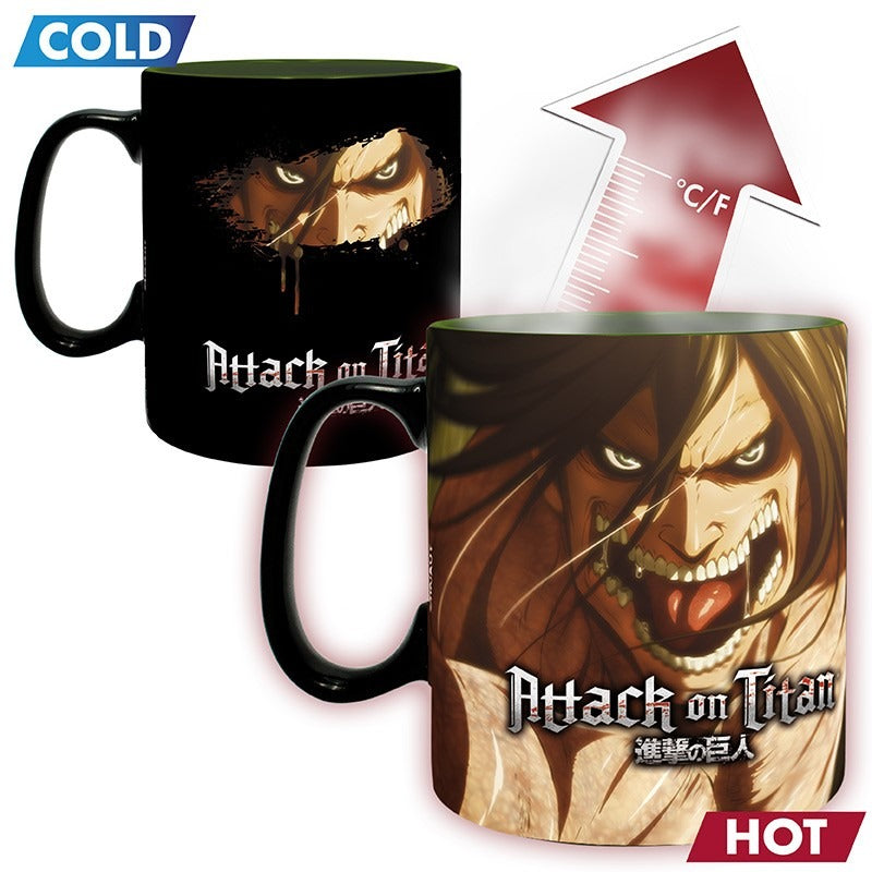 Attack on Titan Tasse mit Thermoeffekt Titan Eren 460ml