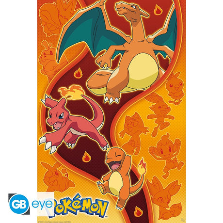 Pokemon Poster Fire Type