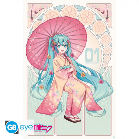 Hatsune Miku Poster Sakura Kimono