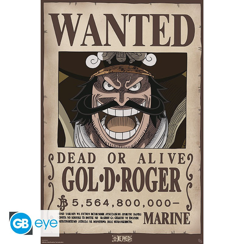 One Piece Poster Wanted Gol. D. Roger