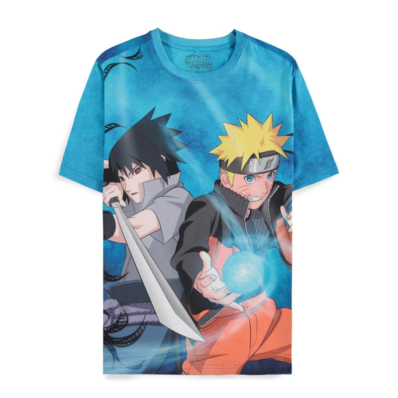 Naruto Shirt Naruto & Sasuke Digital Print