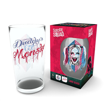 DC Comics Trinkglas Harley Quinn Face