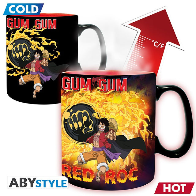 One Piece Tasse mit Thermoeffekt Ruffy