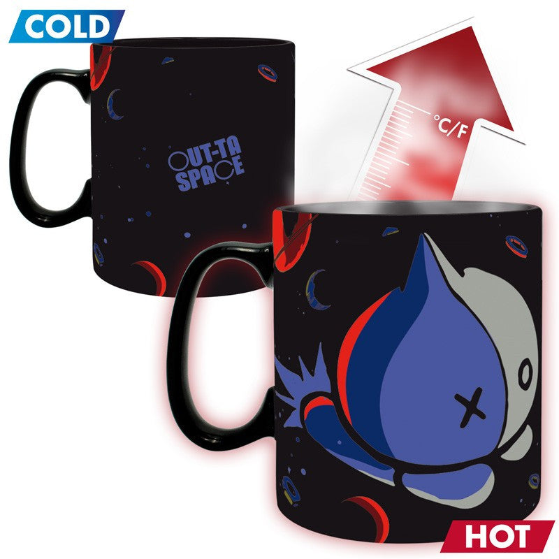 BT21 Tasse mit Thermoeffekt Space