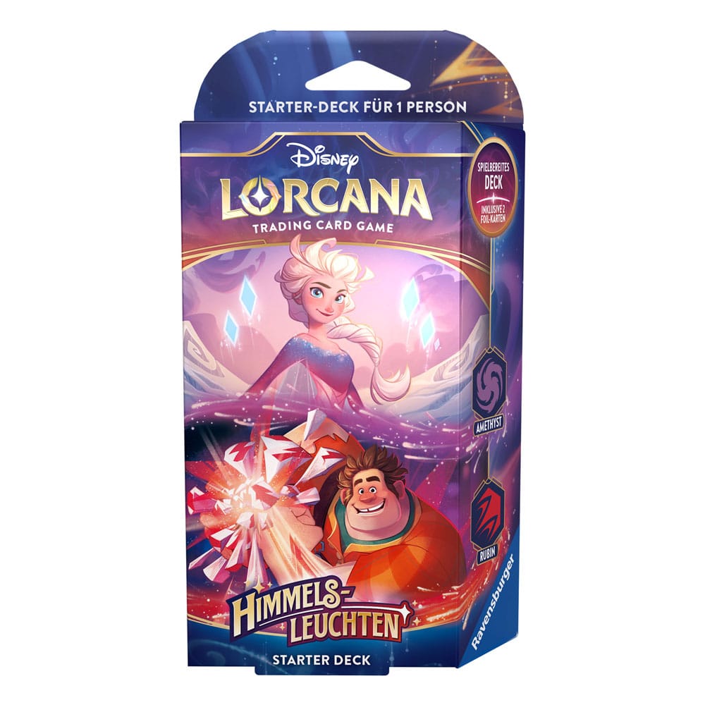 Lorcana Starter Deck Himmelsleuchten (Amethyst & Rubin)