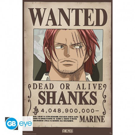 One Piece Poster Wanted Shanks
