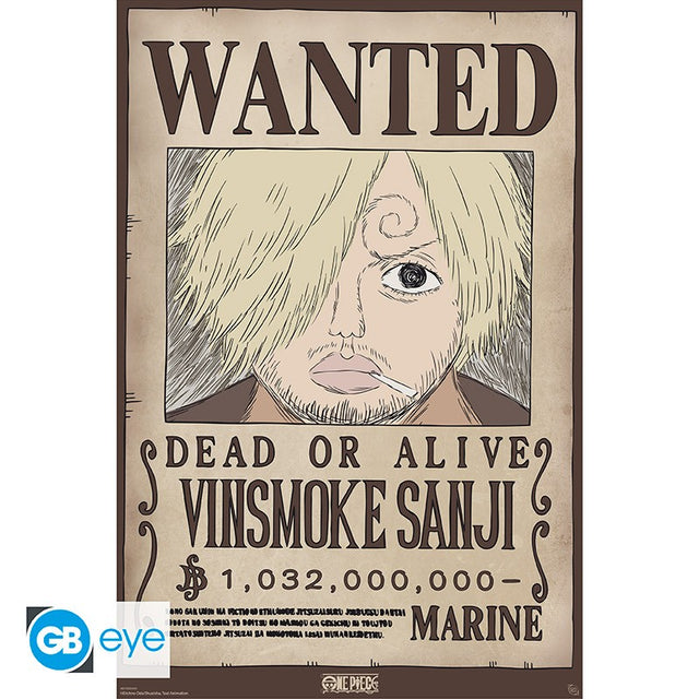 One Piece Poster Wanted Sanji
