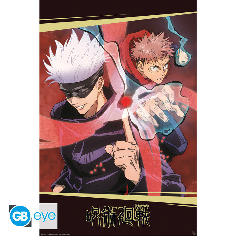 Jujutsu Kaisen Poster Itadori & Gojo
