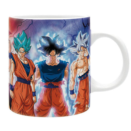 Dragon Ball Tasse Goku Transfomationen
