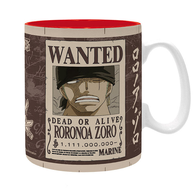 One Piece Tasse Wanted Zoro
