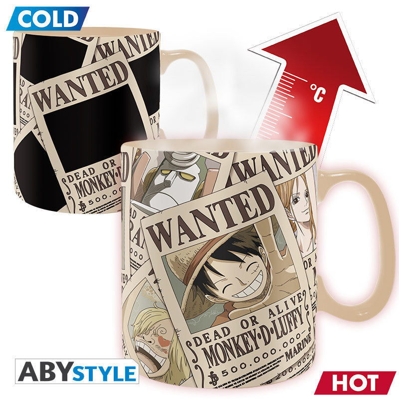 One Piece Tasse mit Thermoeffekt Wanted
