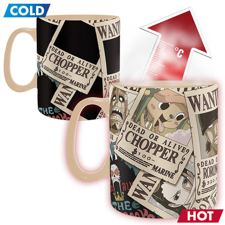 One Piece Tasse mit Thermoeffekt Wanted
