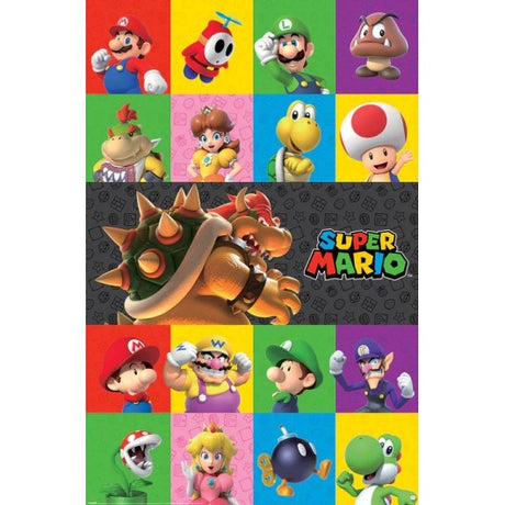 Super Mario Poster Charaktere
