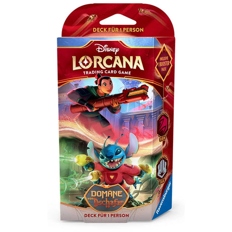 Lorcana Starterdeck Domäne von Dschafar Rubin Stahl
