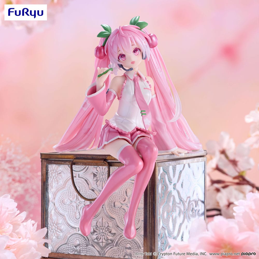 Hatsune Miku Noodlestopper Figur Sakura Miku Pearl Version
