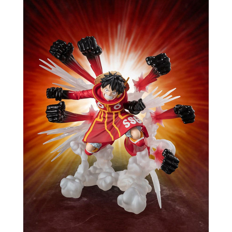 One Piece Figuarts Zero Figur Monkey D. Ruffy GumGum Hawk Gatling
