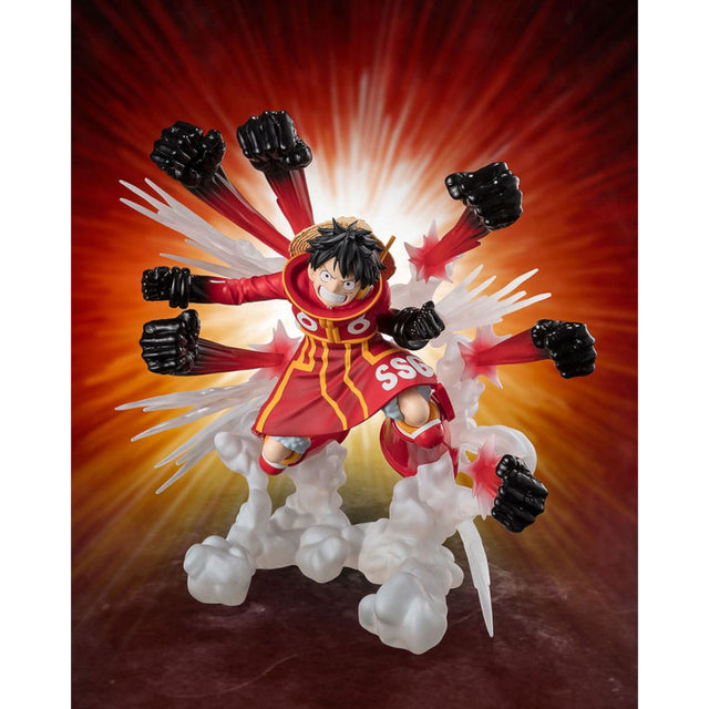 One Piece Figuarts Zero Figur Monkey D. Ruffy GumGum Hawk Gatling
