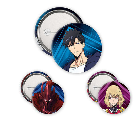 Solo Leveling Buttons Igris, Jinwoo & Cha Hae
