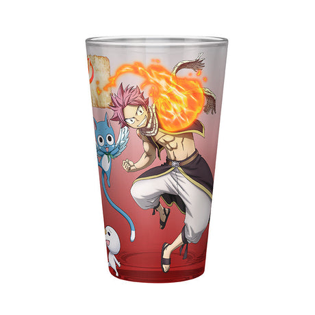 Fairy Tail Trinkglas Natsu, Lucy, Happy & Plue
