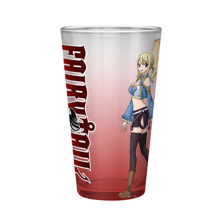 Fairy Tail Trinkglas Natsu, Lucy, Happy & Plue
