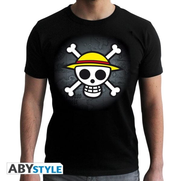 One Piece T-Shirt Skull mit Karte
