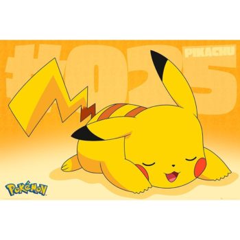 Pokemon Poster Pikachu schläft