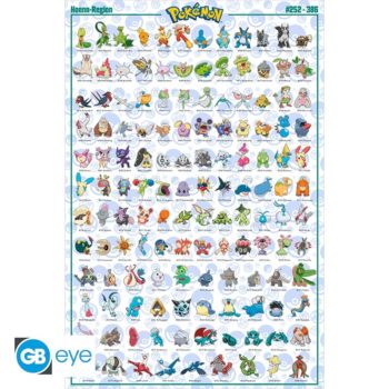 Pokemon Poster 252-386