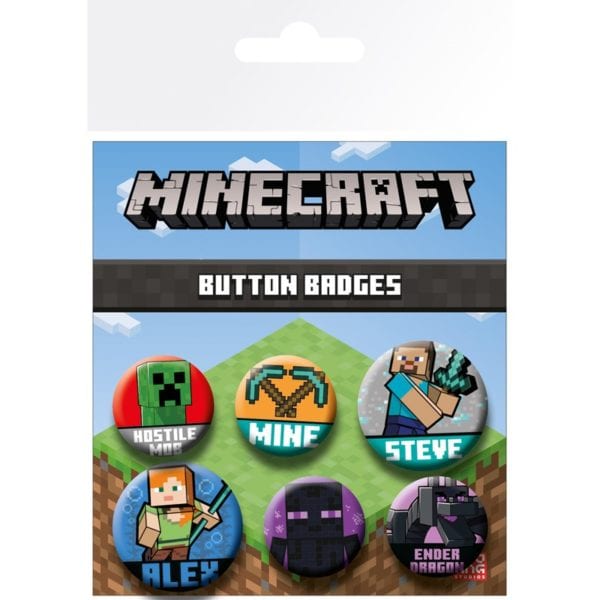 Minecraft Buttons (6x)